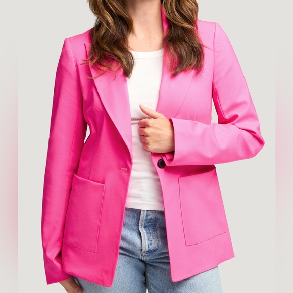 argent Jackets & Blazers - NWT Argent #VotingSuitsYou Blazer in Seasonless Wool Hot Pink